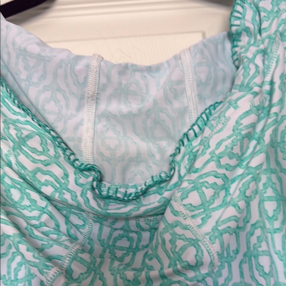 Cabana Life Teal and Yellow Swim Coverup size M/L - Picture 6 of 7